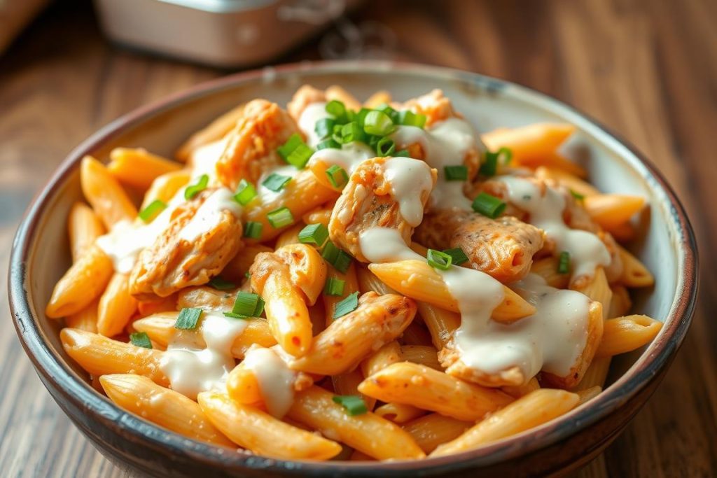 delicious buffalo chicken pasta recipe